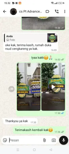 Testimonial Papan Bunga Pernikahan purwokerto