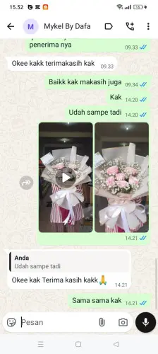 Testimonial Buket Bunga purwokerto