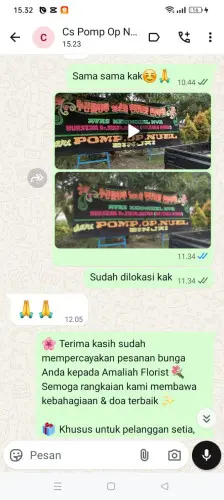 Testimonial Papan Bunga purwokerto