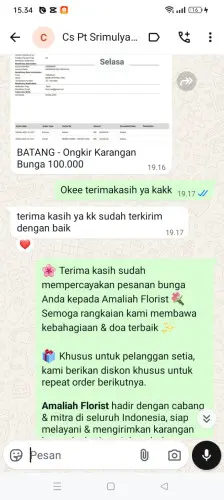 Testimonial Papan Bunga purwokerto