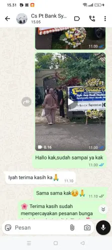 Testimonial Papan Bunga purwokerto